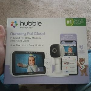 🫧Hubble Connected Nursery Pal Cloud 5" Smart HD Baby Monitor with Night Light🫧